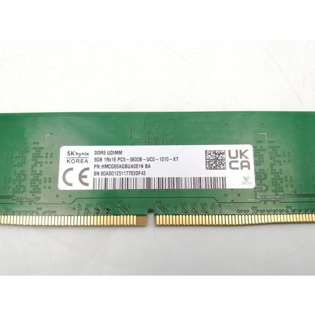 中古】DDR5 8GB DDR5-5600(PC5-44800)【デスクトップPC用】【EC