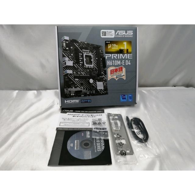 中古】ASUS PRIME H610M-E D4 H610(DDR4)/LGA1700/MicroATX【EC