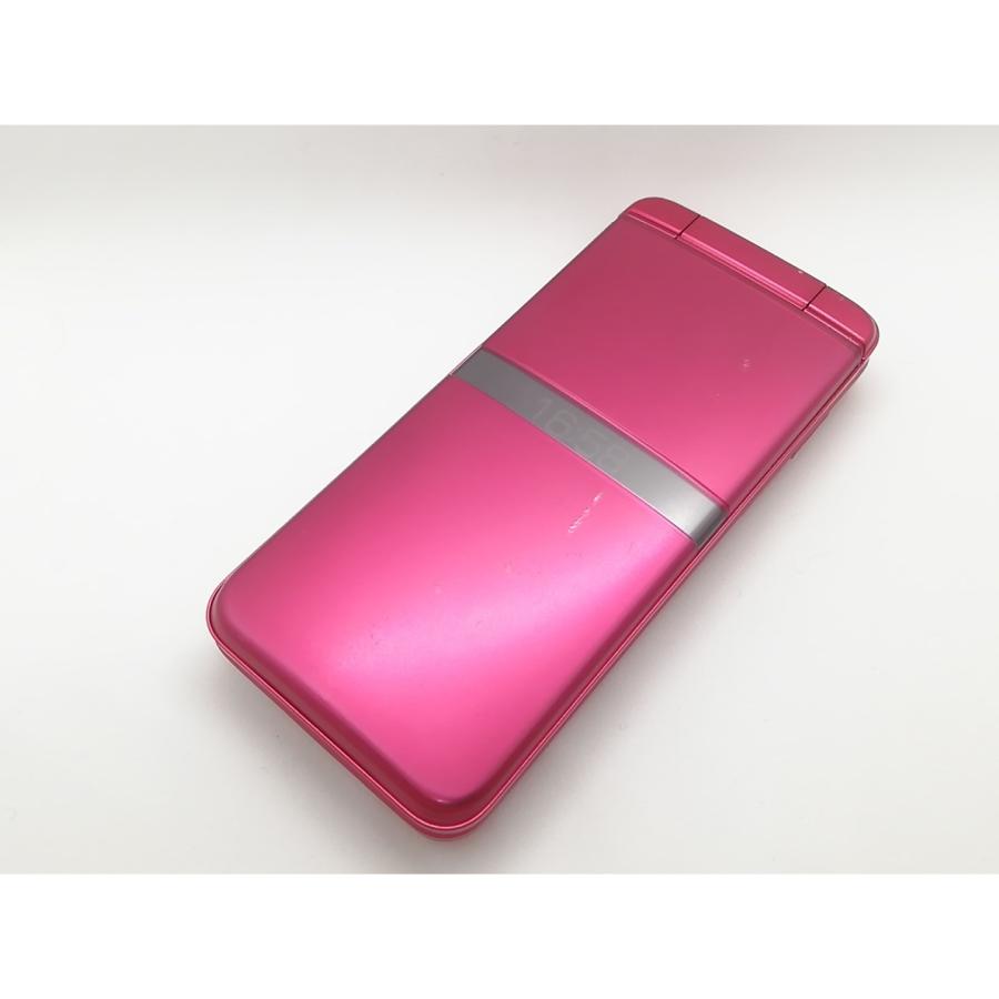 中古】KYOCERA docomo 【SIMフリー】 DIGNOケータイ レッド KY-42C