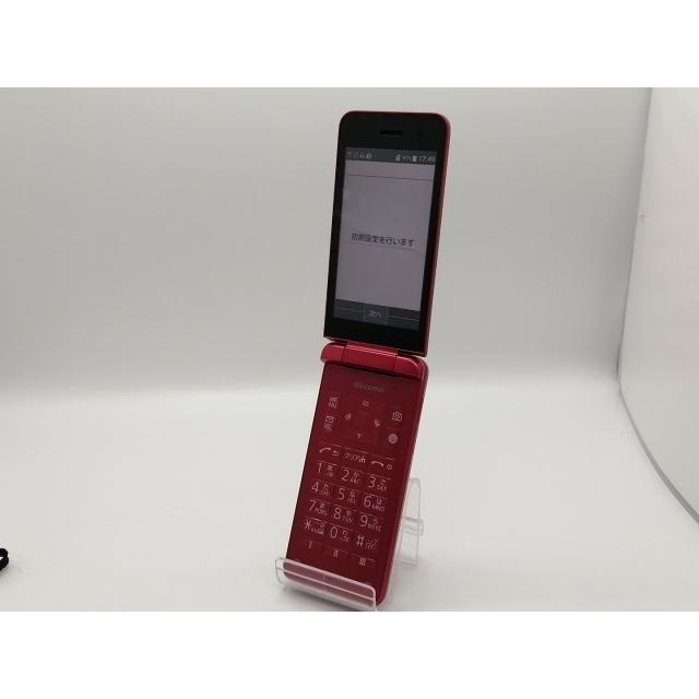 中古】KYOCERA docomo 【SIMフリー】 DIGNOケータイ レッド KY-42C