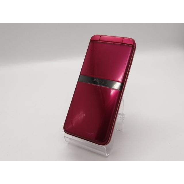 中古】KYOCERA docomo 【SIMフリー】 DIGNOケータイ レッド KY-42C