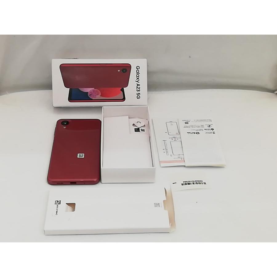 中古】SAMSUNG au 【SIMフリー】 Galaxy A23 5G 4GB 64GB SCG18 レッド