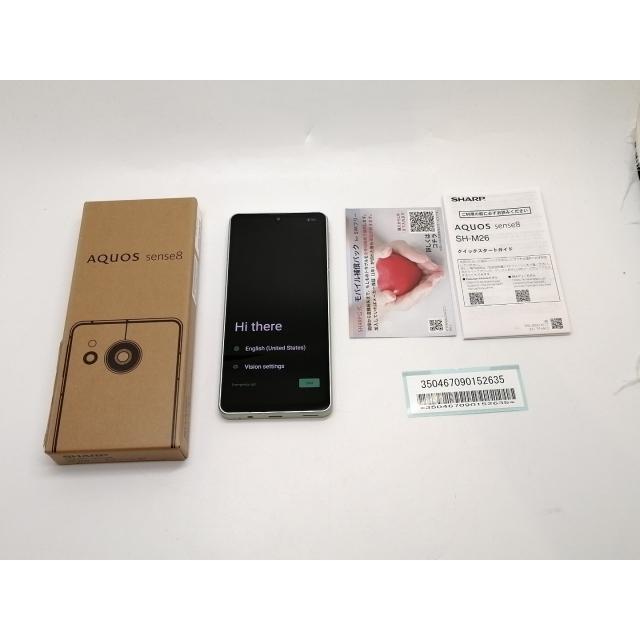 中古】SHARP 国内版 【SIMフリー】 AQUOS sense8 ペールグリーン 6GB