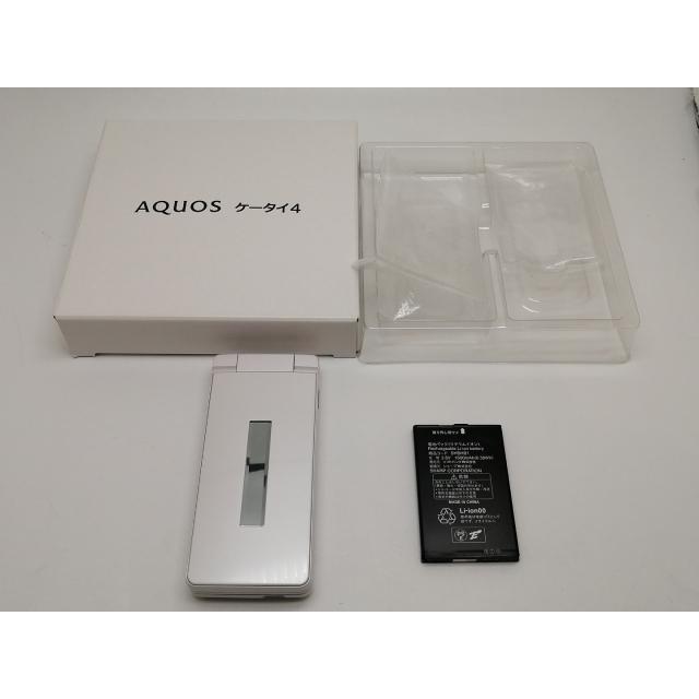 中古】SHARP ymobile 【SIMフリー】 AQUOS ケータイ4 A206SH ホワイト