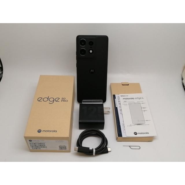 中古】MOTOROLA 国内版 【SIMフリー】 motorola edge 50 pro ブラック