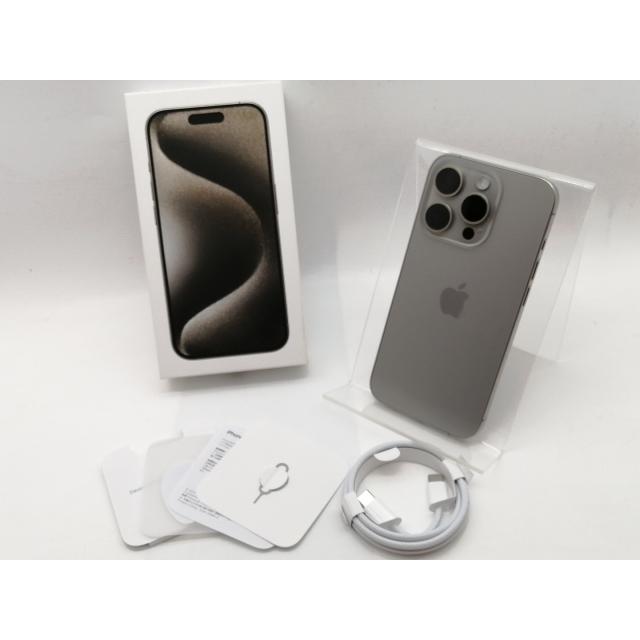 【中古】Apple 国内版 【SIMフリー】 iPhone 15 Pro 128GB ナチュラルチタニウム MTU93J/A【津田沼】保証期間１ヶ月【ランクA】の画像