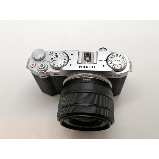 【中古】FujiFilm FUJIFILM X-M5 XC15-45mmレンズキット シルバー【津田沼】保証期間１ヶ月【ランクA】の画像
