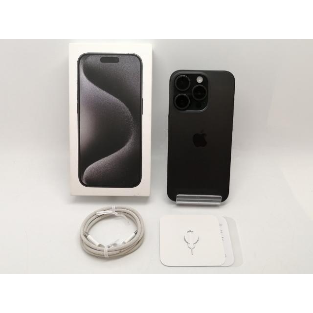 【中古】Apple 国内版 【SIMフリー】 iPhone 15 Pro 128GB ブラックチタニウム MTU73J/A【津田沼】保証期間１ヶ月【ランクA】の画像