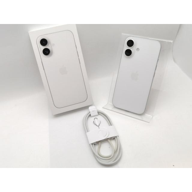 【中古】Apple 国内版 【SIMフリー】 iPhone 16 256GB ホワイト MYDX3J/A【千葉】保証期間１ヶ月【ランクB】の画像