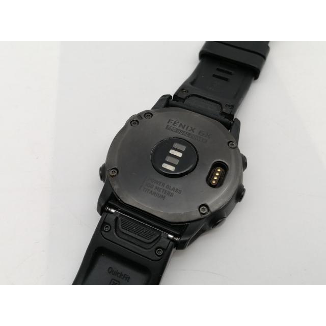 【中古】Garmin fenix 6X Pro Dual Power - Ti Black DLC 010-02157-53【津田沼】保証期間１ヶ月【ランクC】の画像