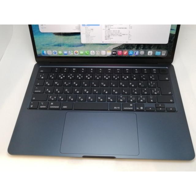 【中古】Apple MacBook Air 13インチ CTO (M4, 2025) ミッドナイト M4(CPU:10C/GPU:10C)/16G/256G【津田沼】保証期間１ヶ月【ランクA】の画像