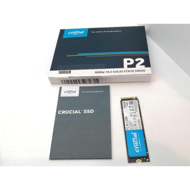 中古】Crucial P2(CT500P2SSD8JP) 500GB/M.2 2280(PCIe3.0 NVMe)/QLC