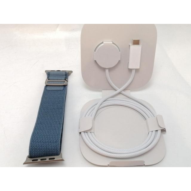 【中古】Apple Apple Watch Ultra3 49mm Cellular ナチュラルチタニウムケース/ライトブルーアルパインループM MEWM4J/A【津田沼】保証期間１ヶ月【ランクA】の画像