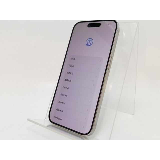 【中古】Apple 国内版 【SIMフリー】 iPhone 15 Pro 256GB ホワイトチタニウム MTUD3J/A【津田沼】保証期間１ヶ月【ランクC】の画像