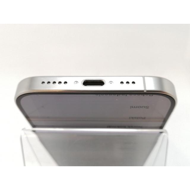 【中古】Apple 国内版 【SIMフリー】 iPhone 15 Pro 256GB ホワイトチタニウム MTUD3J/A【津田沼】保証期間１ヶ月【ランクC】の画像