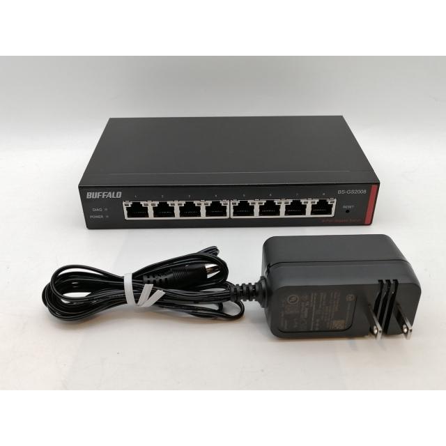 中古】BUFFALO 8ポートネットワークハブ BS-GS2008【津田沼】保証期間