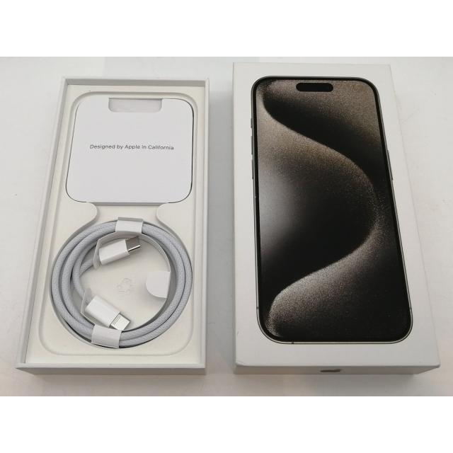 【中古】Apple 国内版 【SIMフリー】 iPhone 15 Pro 256GB ナチュラルチタニウム MTUF3J/A【津田沼】保証期間１ヶ月【ランクA】の画像
