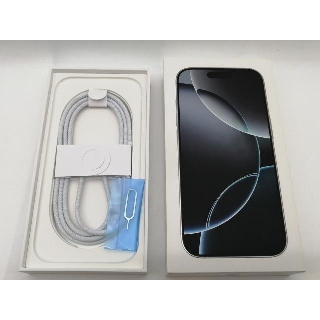 【中古】Apple 国内版 【SIMフリー】 iPhone 16 Pro 256GB ホワイトチタニウム MYN13J/A【川崎】保証期間１ヶ月【ランクA】の画像