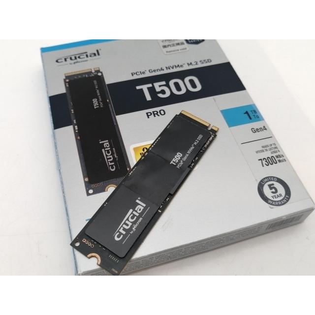 中古】Crucial T500 CT1000T500SSD8JP 1TB/M.2 2280 (PCIe4.0 NVMe
