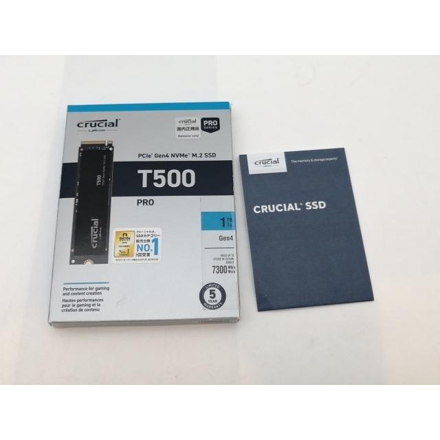 中古】Crucial T500 CT1000T500SSD8JP 1TB/M.2 2280 (PCIe4.0 NVMe