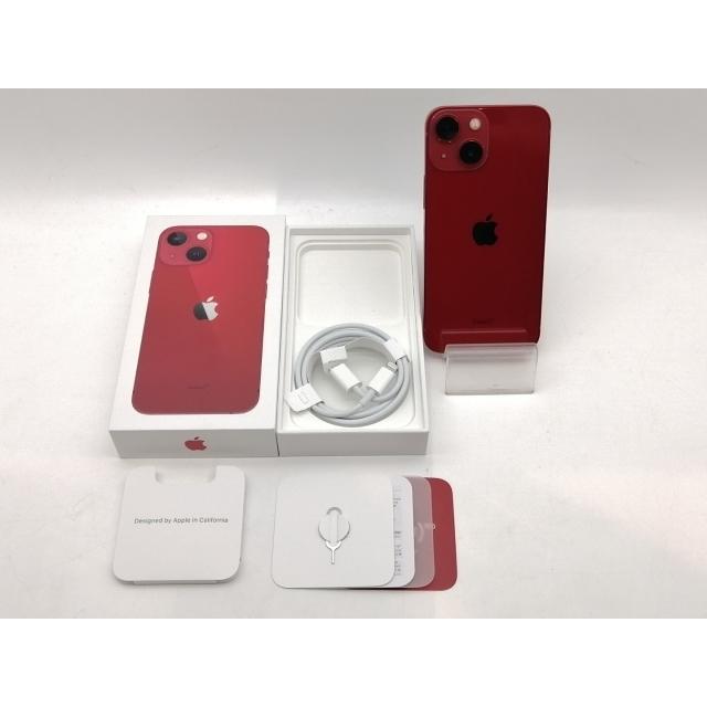 【中古】Apple au 【SIMフリー】 iPhone 13 mini 256GB (PRODUCT)RED MLJM3J/A【津田沼】保証期間１ヶ月【ランクC】の画像