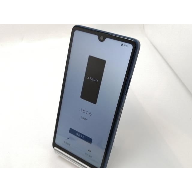 中古】SONY au 【SIMフリー】 Xperia Ace III ブルー 4GB 64GB SOG08