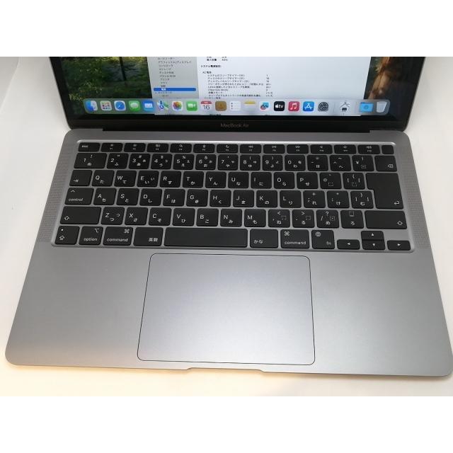 【中古】Apple MacBook Air 13インチ M1(CPU:8C/GPU:8C) 8GB/512GB スペースグレイ MGN73J/A (M1・2020)【津田沼】保証期間１ヶ月【ランクB】の画像
