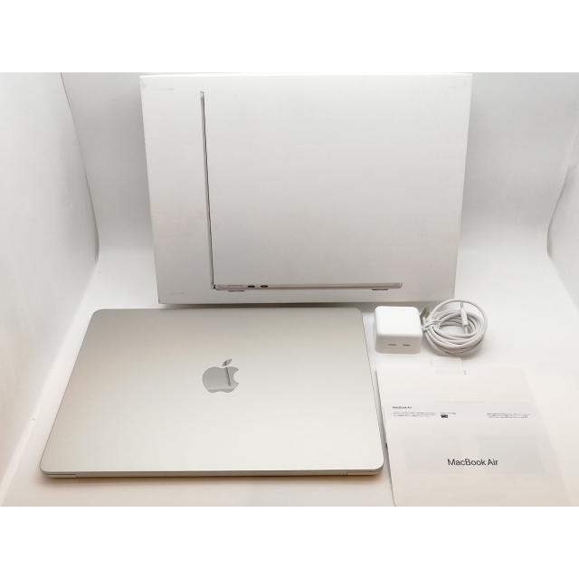 【中古】Apple MacBook Air 13インチ  M3(CPU:8C/GPU:10C) 16GB/512GB スターライト MXCU3J/A (13インチ, M3, 2024)【津田沼】保証期間１ヶ月【ランクA】の画像