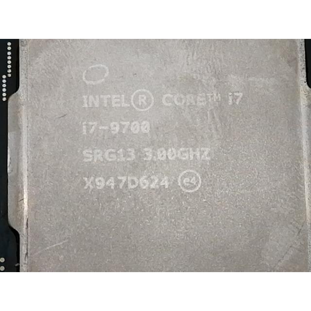 中古】Intel Core i7-9700 (3GHz/TB:4.7GHz/SRG13/R0) bulk LGA1151/8C