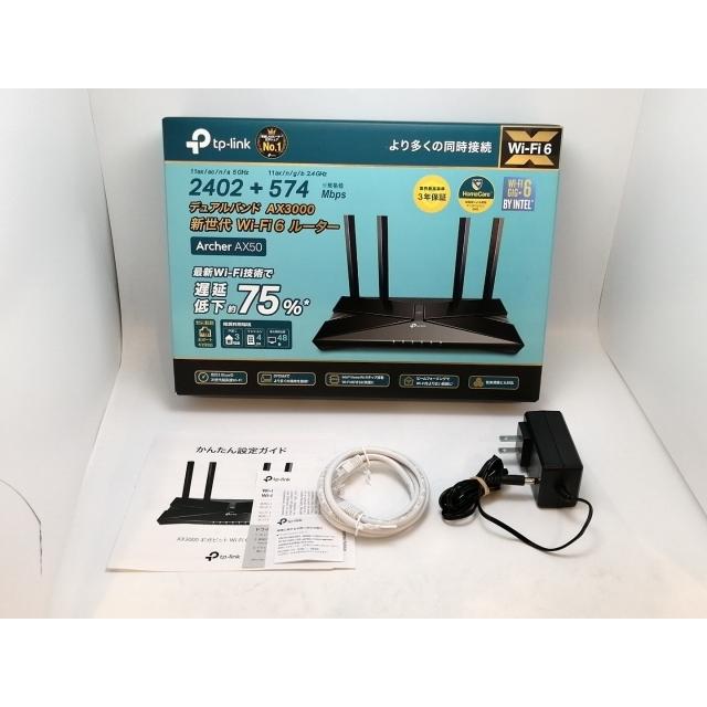 中古】TP-LINK Archer AX50 Wi-Fi6(11ax)対応無線LANルーター/2019年10