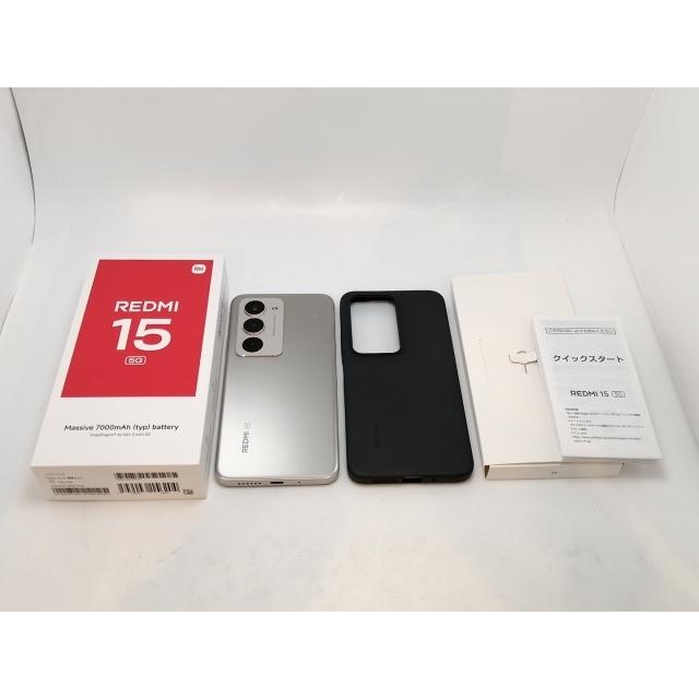 中古】Xiaomi SoftBank 【SIMフリー】 REDMI 15 5G チタングレー 4GB