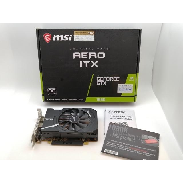 中古品 msi AERO ITX GEFORCE GTX 1650 4GOC 中古】MSI GeForce GTX 1650 AERO ITX 4G OC GTX1650/4GB(GDDR5)/PCI-E