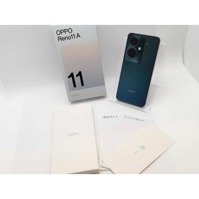 中古】Oppo 国内版 【SIMフリー】 OPPO Reno11 A ダークグリーン 8GB