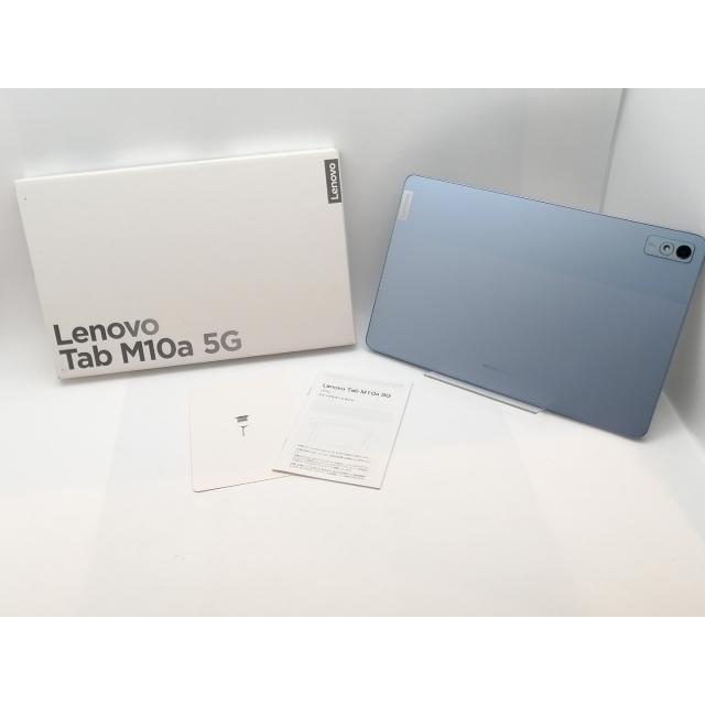 中古】Lenovo au 【SIMフリー】 Lenovo Tab M10a 5G LET02 フロスト