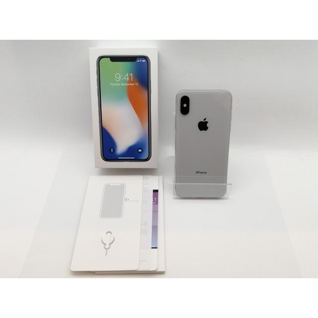 Apple iPhone X MQC22J/A 本体　割れなし 中古】Apple au 【SIMロック解除済み】 iPhone X 256GB シルバー