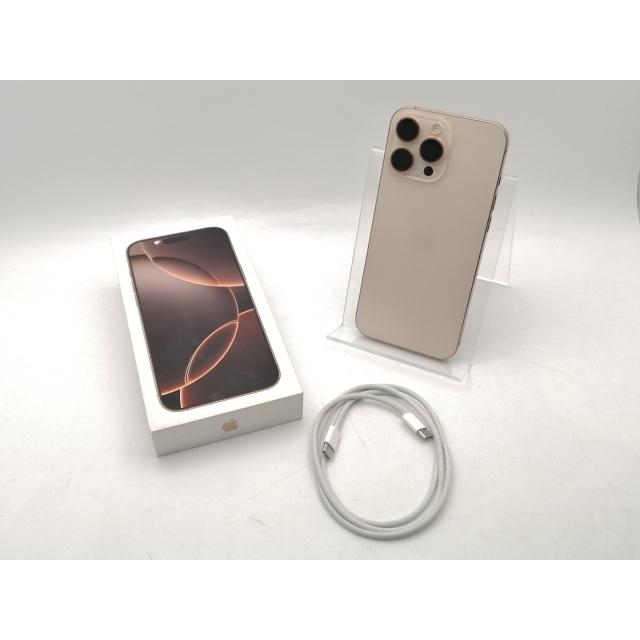 中古】Apple 国内版 【SIMフリー】 iPhone 16 Pro Max 256GB デザート