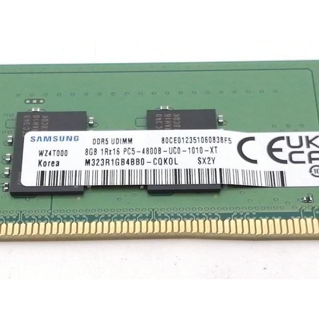 【SAMSUNG】DDR5 PC5-38400 8GBx2枚【新古品】 中古】DDR5 8GB 2枚組（合計16GB） DDR5-4800(PC5-38400