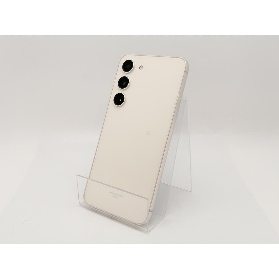 中古】SAMSUNG au 【SIMフリー】 Galaxy S23 クリーム 8GB 256GB SCG19