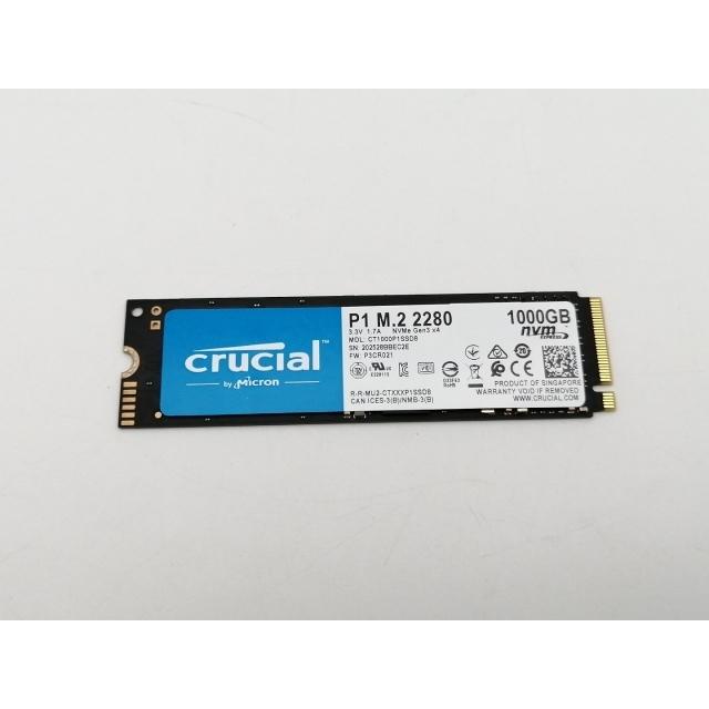 【中古】Crucial P1 CT1000P1SSD8JP 1TB 中古】Crucial P1(CT1000P1SSD8JP) 1TB/M.2 2280(PCIe3.0 NVMe)/QLC