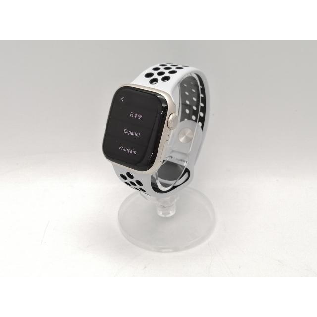 中古】Apple Watch Nike Series7 GPS 41mm スターライトアルミ  