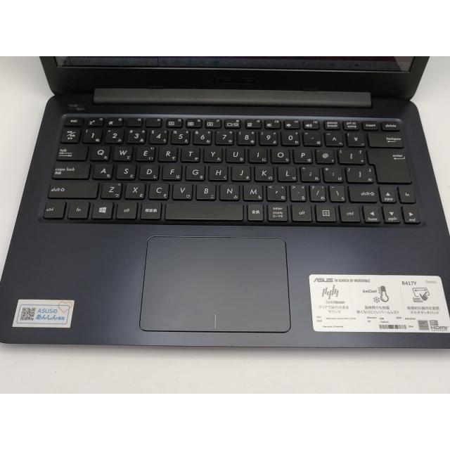 中古】ASUS R417YA R417YA-GA044T ブルー【E2-7015 4G 64G(eMMC) WiFi