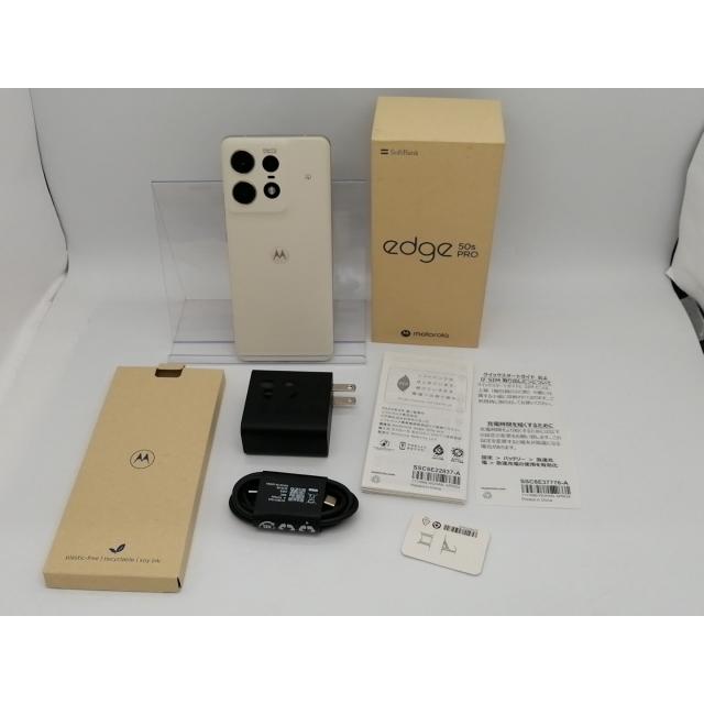 motorola edge 50s pro SoftBank [バニラクリーム] motorola edge 50s Pro ホワイト SoftBank版 motorola edge 新品未使用