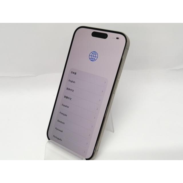 【中古】Apple docomo 【SIMフリー】 iPhone 15 Pro 128GB ナチュラルチタニウム MTU93J/A【川越クレアモール】保証期間１ヶ月【ランクA】の画像