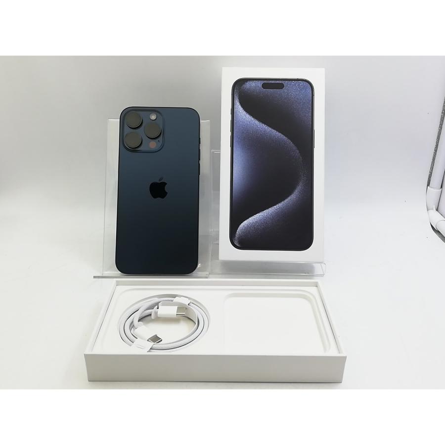 【中古】Apple 国内版 【SIMフリー】 iPhone 15 Pro Max 512GB ブルーチタニウム MU6X3J/A【大宮東口】保証期間１ヶ月【ランクC】の画像
