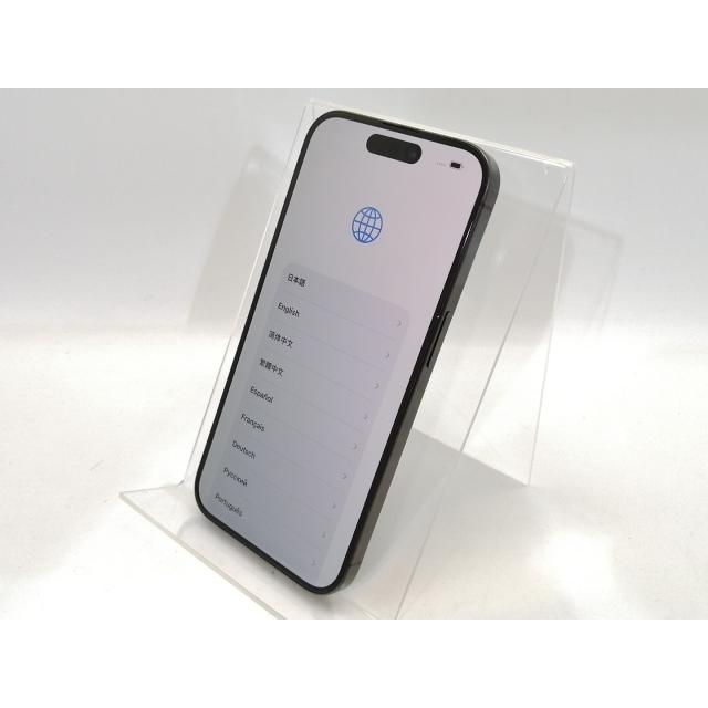 【中古】【赤ロム保証あり】Apple au 【SIMフリー】 iPhone 15 Pro 256GB ブラックチタニウム MTUC3J/A【高崎モントレー】保証期間１ヶ月【ランクC】の画像