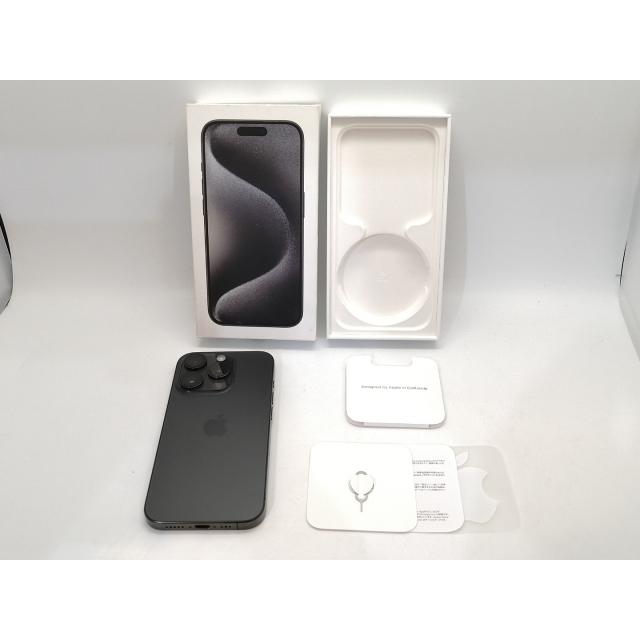 【中古】【赤ロム保証あり】Apple au 【SIMフリー】 iPhone 15 Pro 256GB ブラックチタニウム MTUC3J/A【高崎モントレー】保証期間１ヶ月【ランクC】の画像