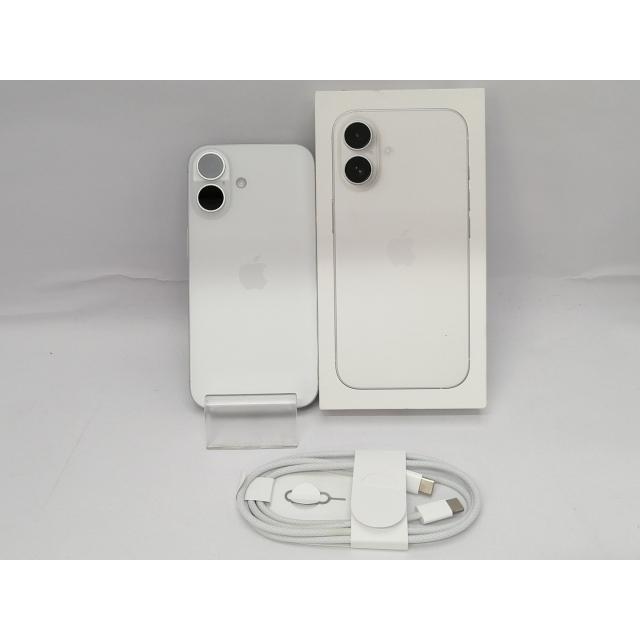 【中古】Apple docomo 【SIMフリー】 iPhone 16 128GB ホワイト MYDR3J/A【川越クレアモール】保証期間１ヶ月【ランクA】の画像