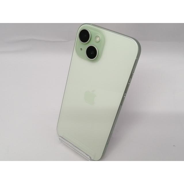 中古】Apple 国内版 【SIMフリー】 iPhone 15 256GB グリーン MTMT3J/A