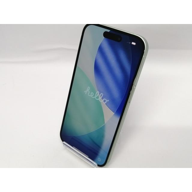 中古】Apple 国内版 【SIMフリー】 iPhone 15 256GB グリーン MTMT3J/A