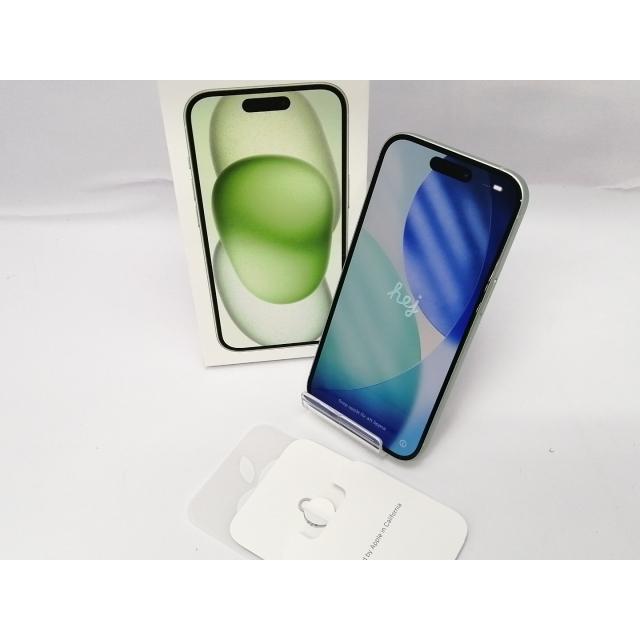 中古】Apple 国内版 【SIMフリー】 iPhone 15 256GB グリーン MTMT3J/A